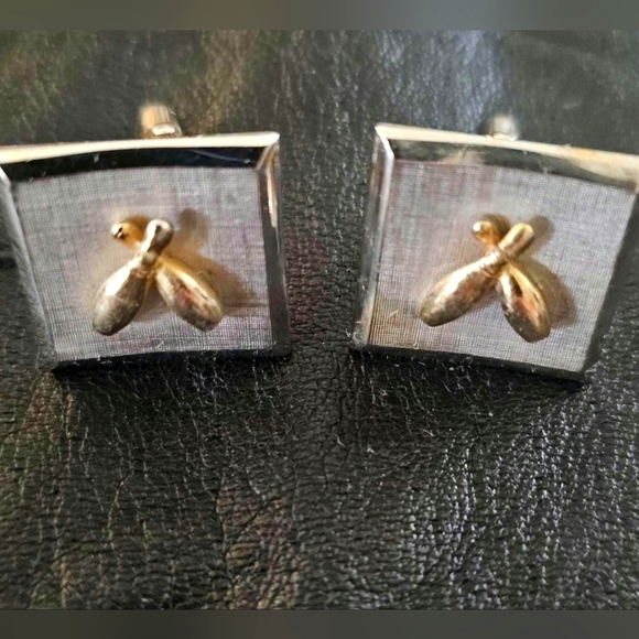 Vintage Swank Bowling Motif Silver Tone Cuff Links - Picture 1 of 2